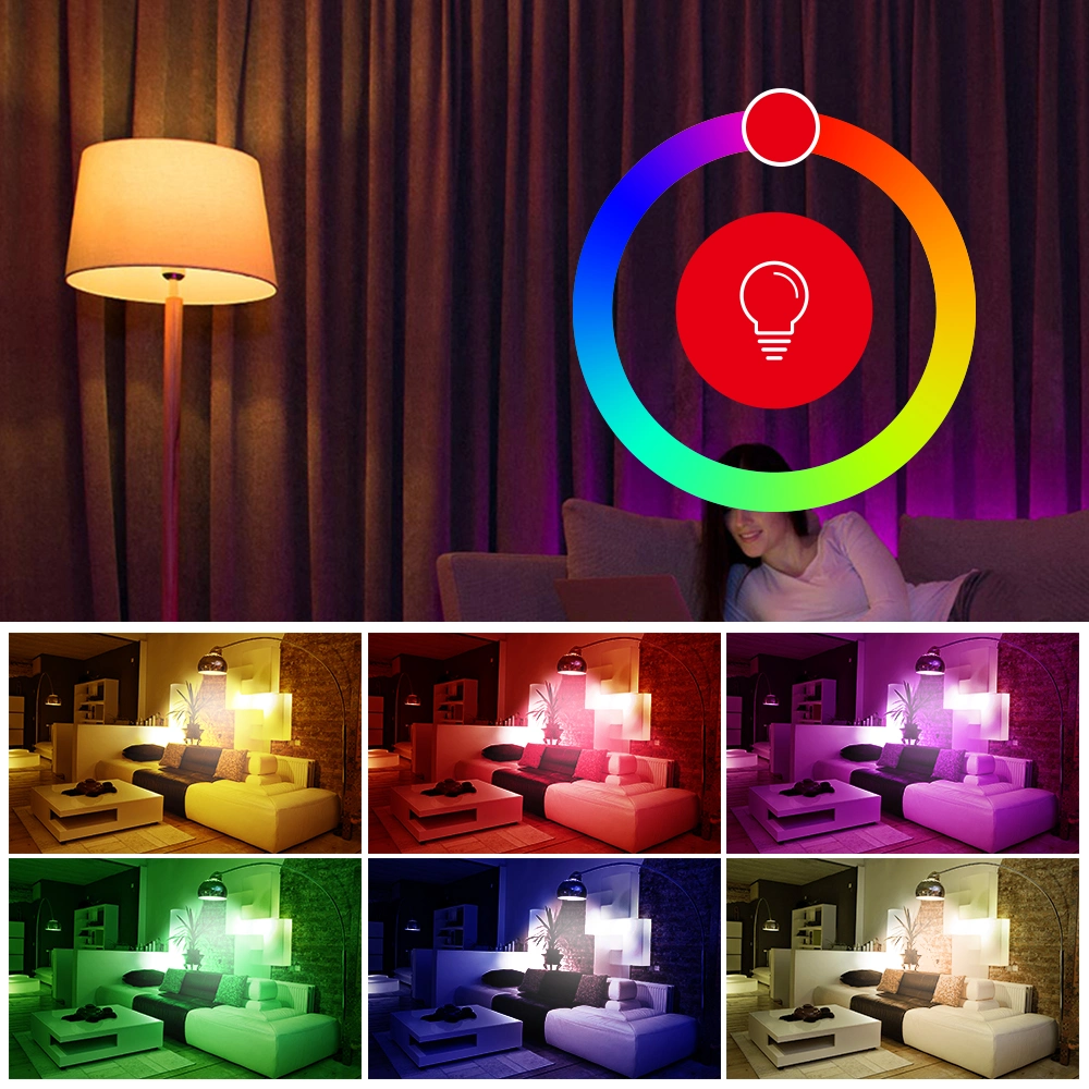 Hot Sale 9W Indoor Home RGBW UFO E26 E27 B22 SKD WiFi Smart LED Light Bulbs Price